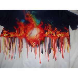 Athletic Works Boys Active tshirt silky baseball graphic size 10/12